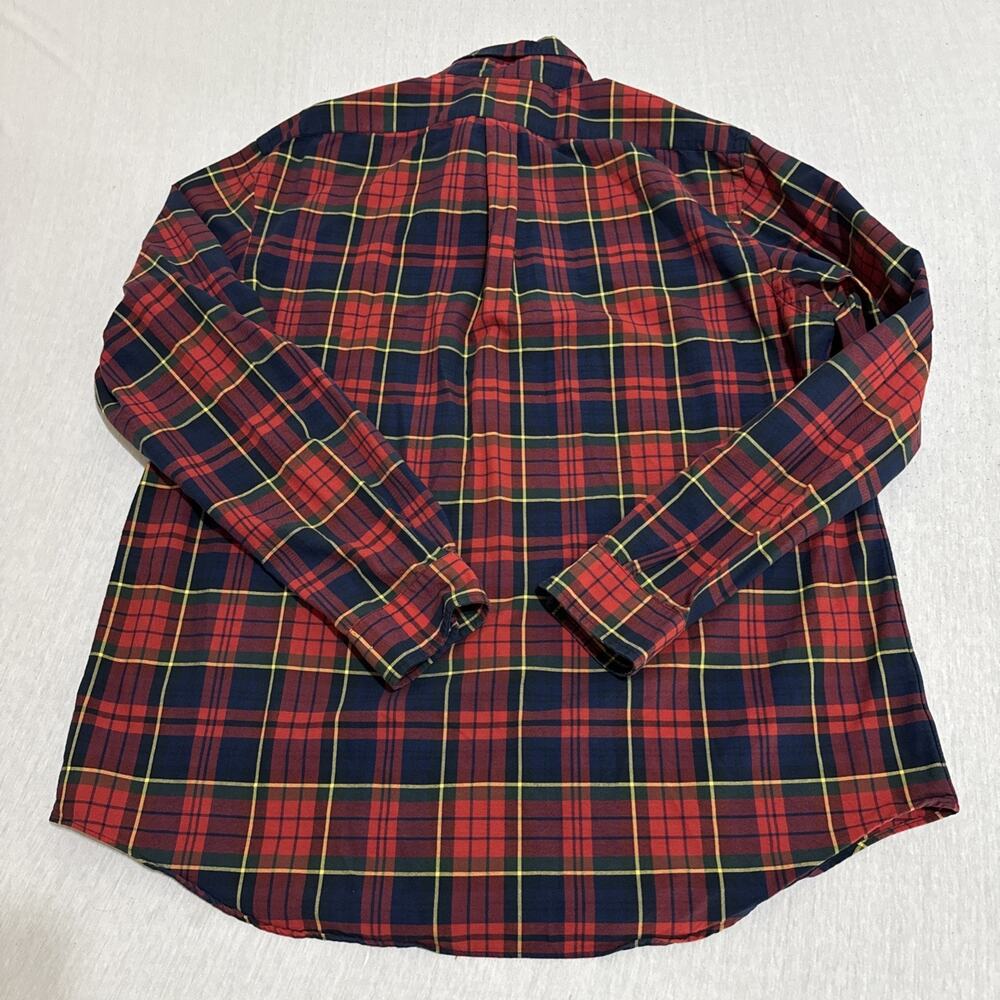 Ralph Lauren Button Down Shirt Mens XXL Red Plaid Classic Fit Long Sleeve Oxford - Picture 7 of 7